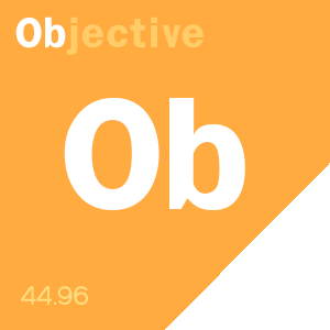 AHA! OBJECTIVE content BADGE
